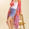 UMGEE TIERED OPEN FRONT KIMONO