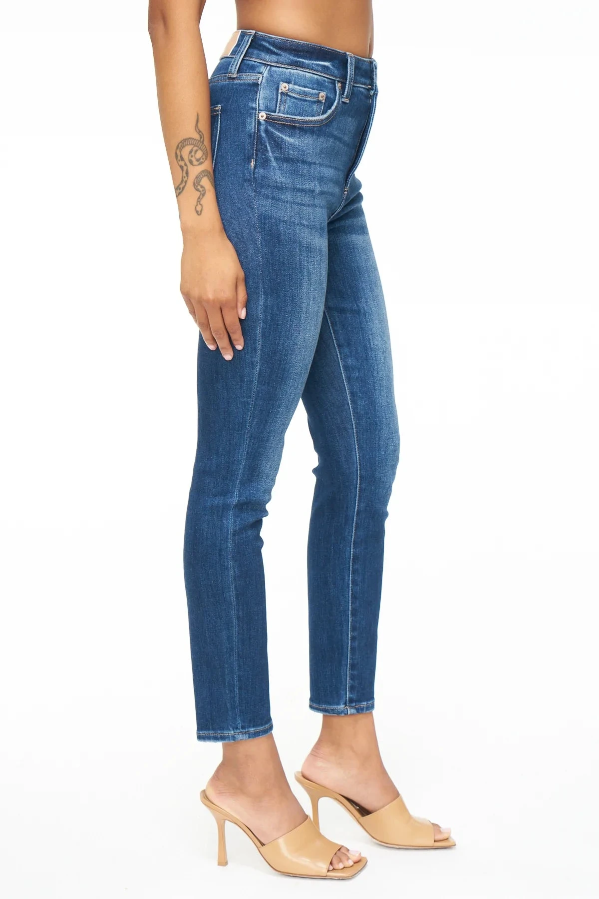 PISTOLA WOMEN'S ALINE HIGH RISE SKINNY CROP - LINCOLN 3 PISTOLA WOMEN'S ALINE HIGH RISE SKINNY CROP - LINCOLN - Image 3