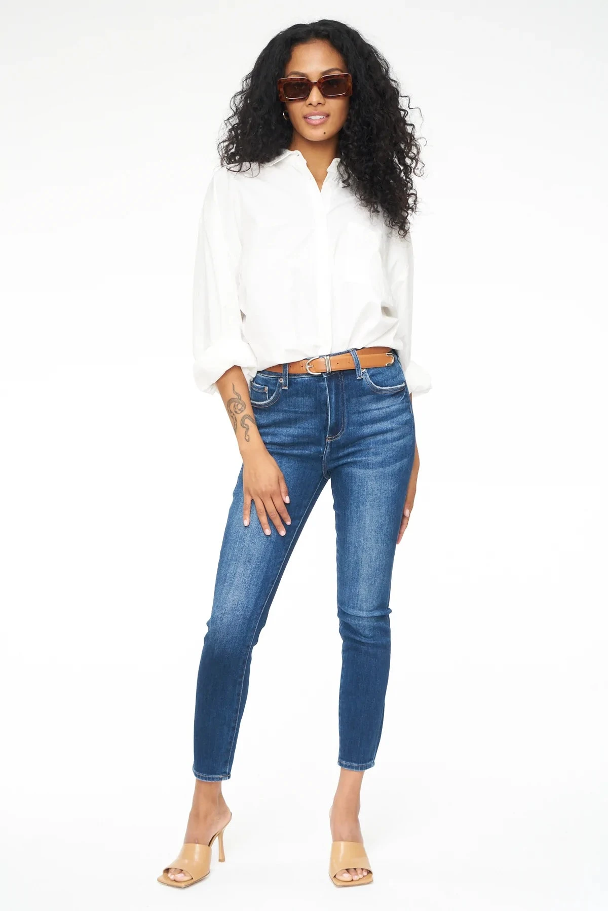 PISTOLA WOMEN'S ALINE HIGH RISE SKINNY CROP - LINCOLN 2 PISTOLA WOMEN'S ALINE HIGH RISE SKINNY CROP - LINCOLN - Image 2