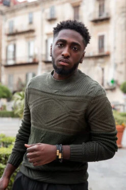 Two Tone Bracelet - Matt Black -Western Cowboy Clothing Store black gold min