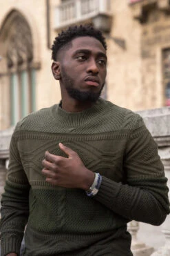 Two Tone Bracelet - Matt Sodalite -Western Cowboy Clothing Store blue green min