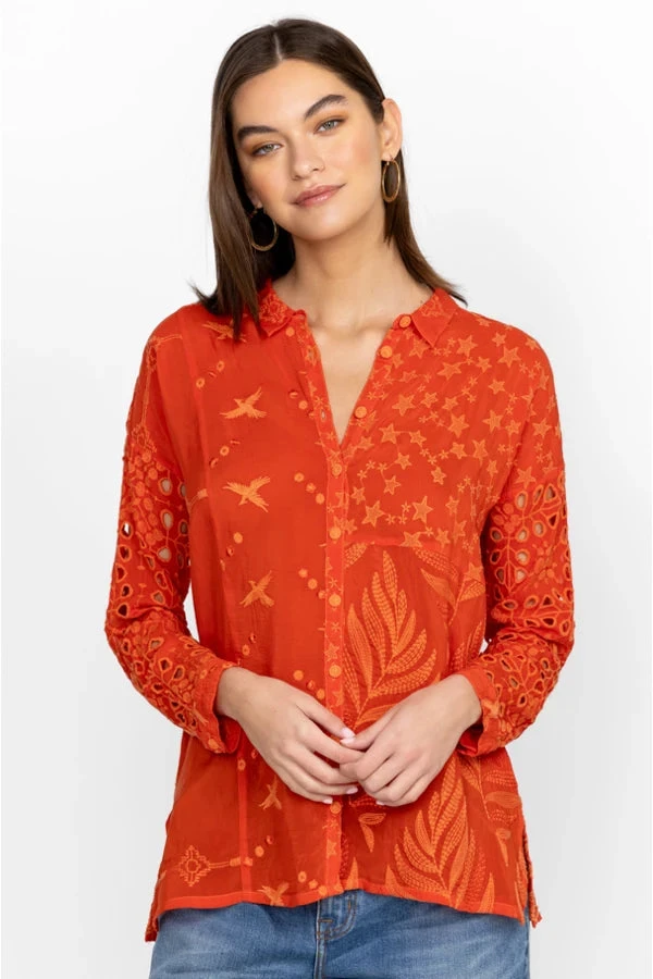 JOHNNY WAS ROCHELLE BUTTON UP BLOUSE 1 JOHNNY WAS ROCHELLE BUTTON UP BLOUSE