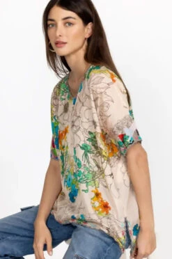 JOHNNY WAS SEQUENCE HALSEY BLOUSE 7 JOHNNY WAS SEQUENCE HALSEY BLOUSE -Western Cowboy Clothing Store c11023a2 mti 3