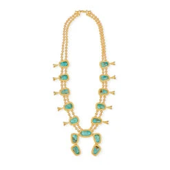 CHRISTINA GREENE SQUASH BLOSSOM TURQUOISE NECKLACE -Western Cowboy Clothing Store christina greene squash blossom necklace alt 2 600x 6c44061f de4f 4cbb 83f2 cf595c1cb116