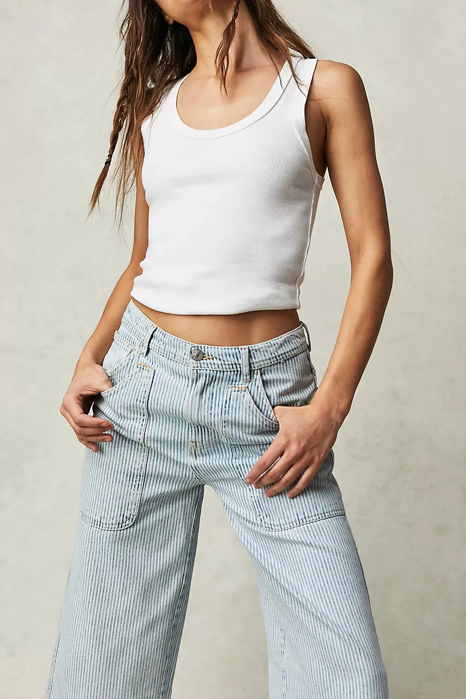 FREE PEOPLE PIPER MIDRISE CROP WIDE PANT 4 FREE PEOPLE PIPER MIDRISE CROP WIDE PANT - Image 4