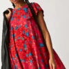 FREE PEOPLE YARA PRINTED MINI DRESS