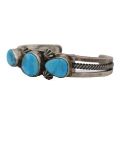 Round And Teardrop Turquoise Cuff -Western Cowboy Clothing Store image 24198e40 2deb 4b80 b8b4 dffa1f46d863