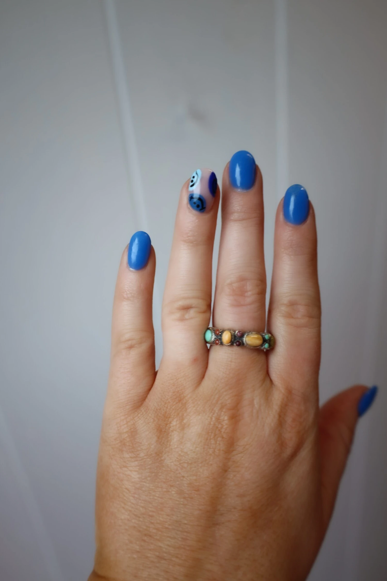 Peyote Bird Multi Stones All Around Ring- Size 6.5 5 Peyote Bird Multi Stones All Around Ring- Size 6.5 - Image 5