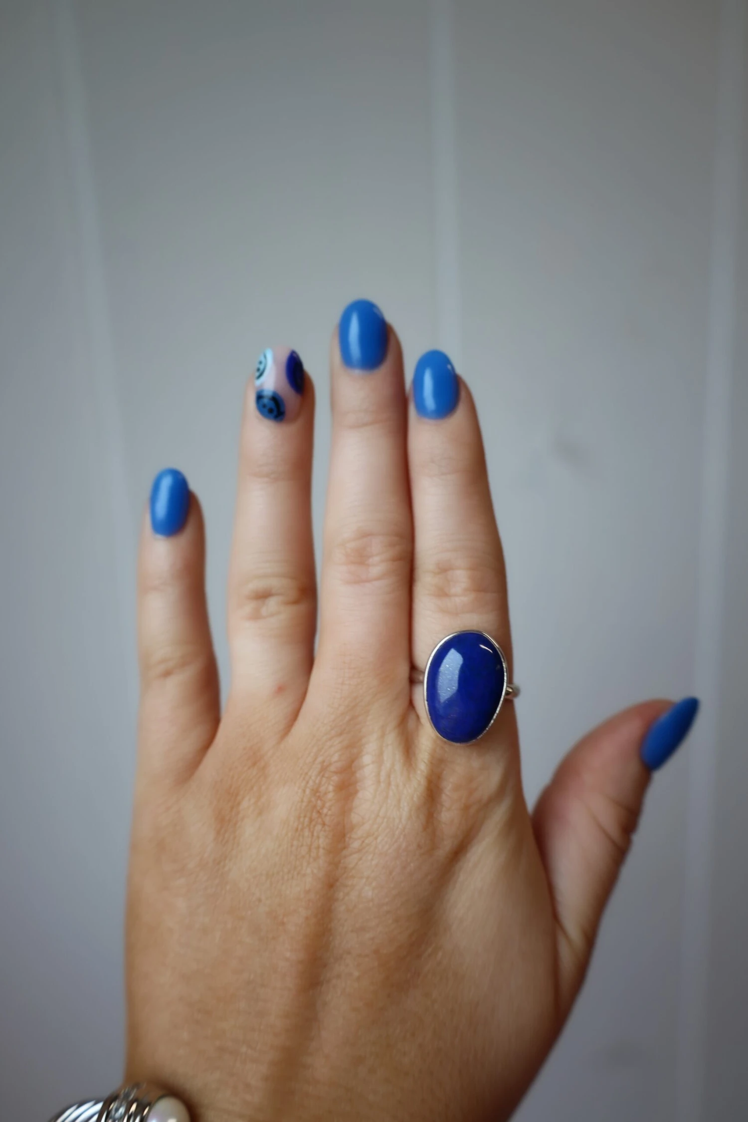 Peyote Bird Lapis Ring- Size 8.5 5 Peyote Bird Lapis Ring- Size 8.5 - Image 5