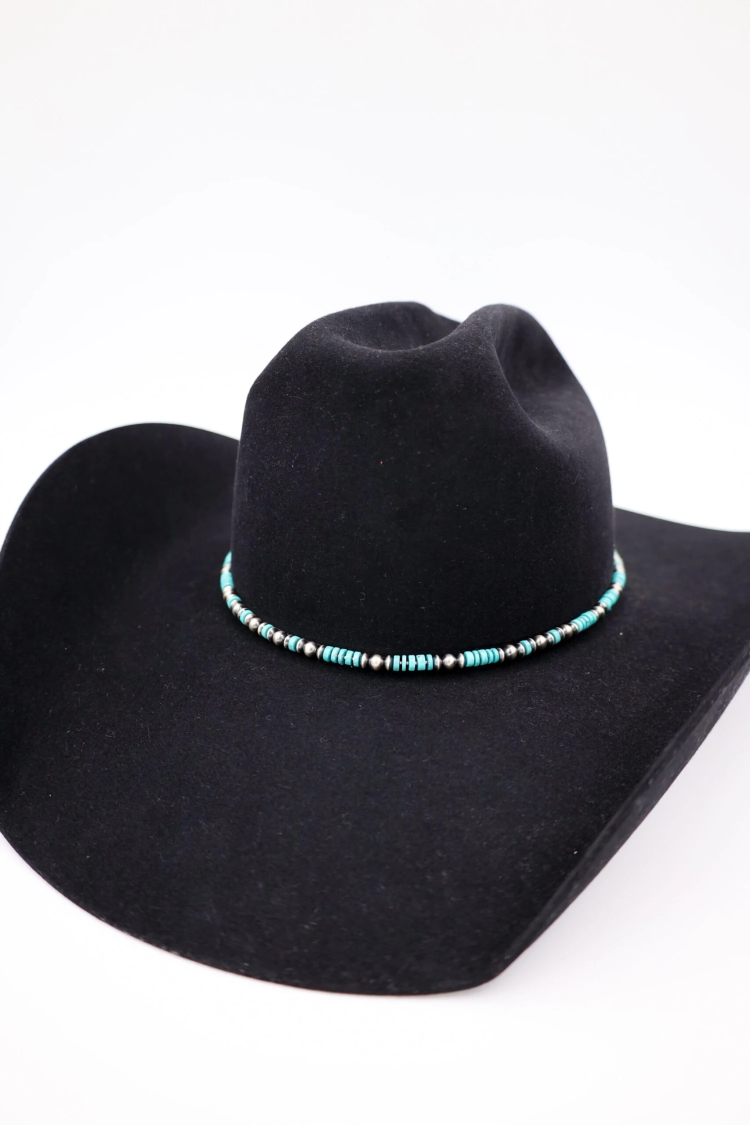 Peyote Bird Turquoise Heishi And Navajo Pearl Hat Band 1 Peyote Bird Turquoise Heishi And Navajo Pearl Hat Band
