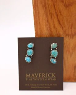 Select Lines Turquoise Clusters Necklace And Earring Set -Western Cowboy Clothing Store image 521b8398 fe87 45b4 8d92 f6b6eab8cca9