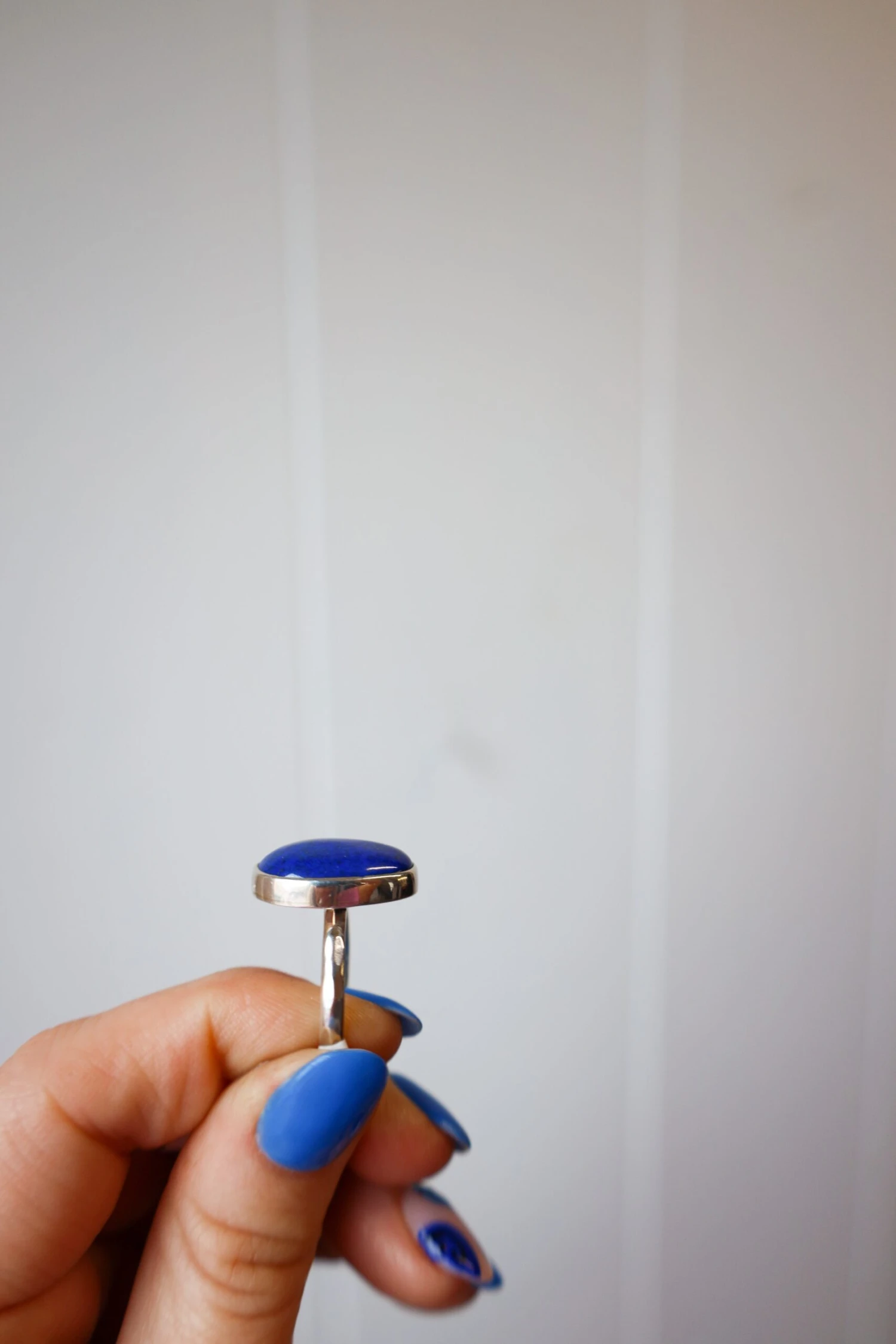 Peyote Bird Lapis Ring- Size 8.5 3 Peyote Bird Lapis Ring- Size 8.5 - Image 3