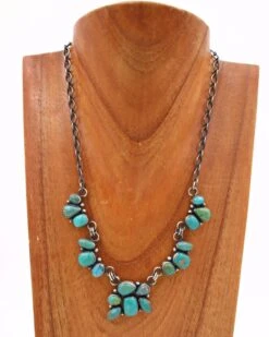 Select Lines Turquoise Clusters Necklace And Earring Set -Western Cowboy Clothing Store image 9b0240d1 1d1b 4ff8 9e1a 36f4cd454ea9