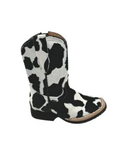 TANNER MARK INFANT COWPRINT BOOTS