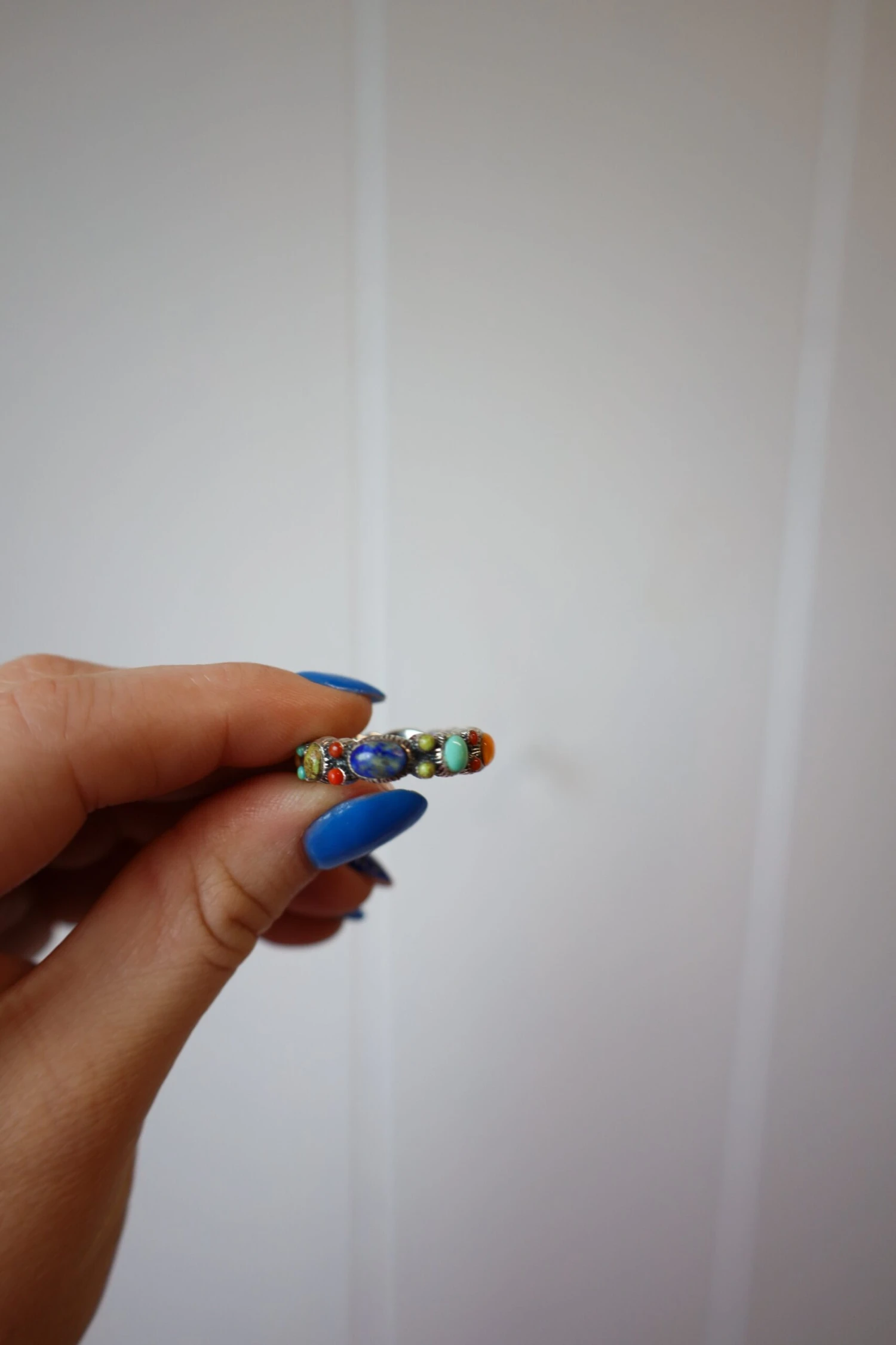 Peyote Bird Multi Stones All Around Ring- Size 6.5 2 Peyote Bird Multi Stones All Around Ring- Size 6.5 - Image 2