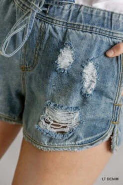 UMGEE JEAN SHORT -Western Cowboy Clothing Store j4060 lt.denim 5