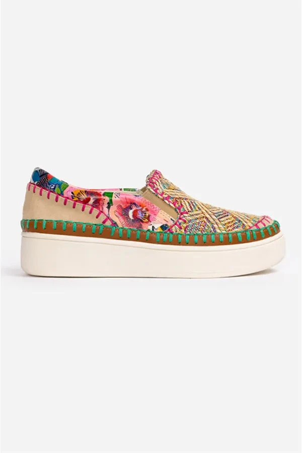 JOHNNY WAS PATCHWORK SLIP-ON SNEAKER 2 JOHNNY WAS PATCHWORK SLIP-ON SNEAKER - Image 2