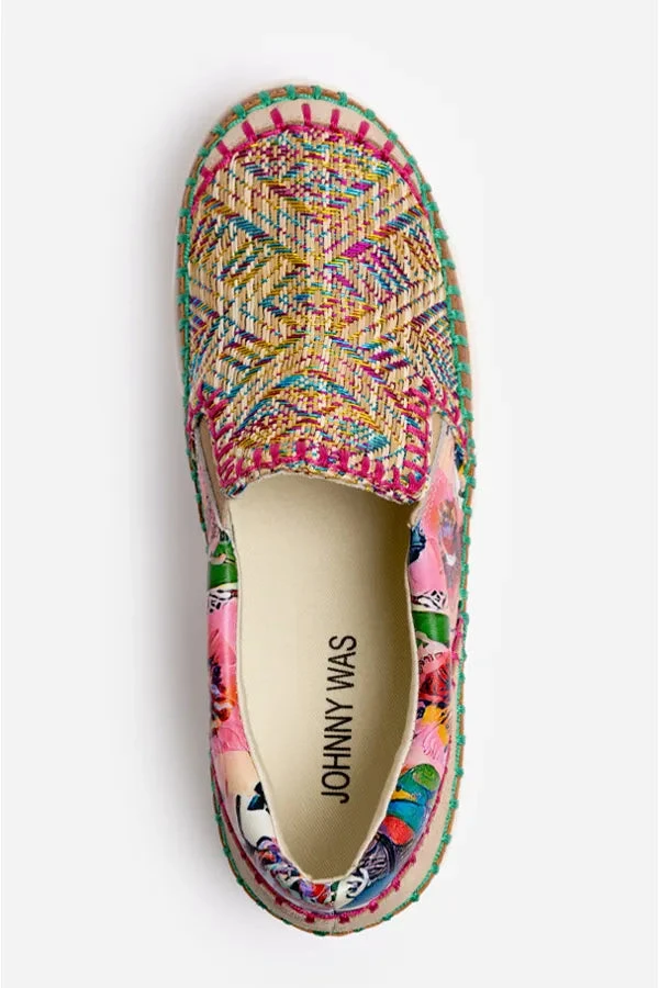 JOHNNY WAS PATCHWORK SLIP-ON SNEAKER 4 JOHNNY WAS PATCHWORK SLIP-ON SNEAKER - Image 4