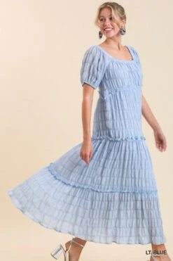 UMGEE MAXI PRINT DRESS 8 UMGEE MAXI PRINT DRESS -Western Cowboy Clothing Store k6412 ltblue 3