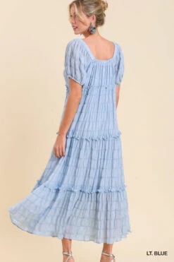 UMGEE MAXI PRINT DRESS 9 UMGEE MAXI PRINT DRESS -Western Cowboy Clothing Store k6412 ltblue 5