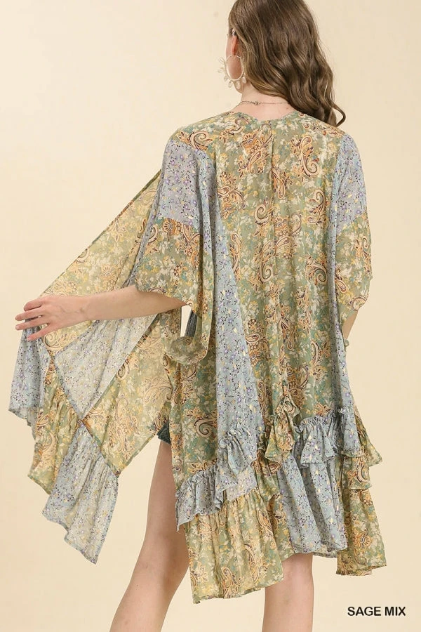 UMGEE RUFFLE SLEEVE KIMONO 5 UMGEE RUFFLE SLEEVE KIMONO - Image 5