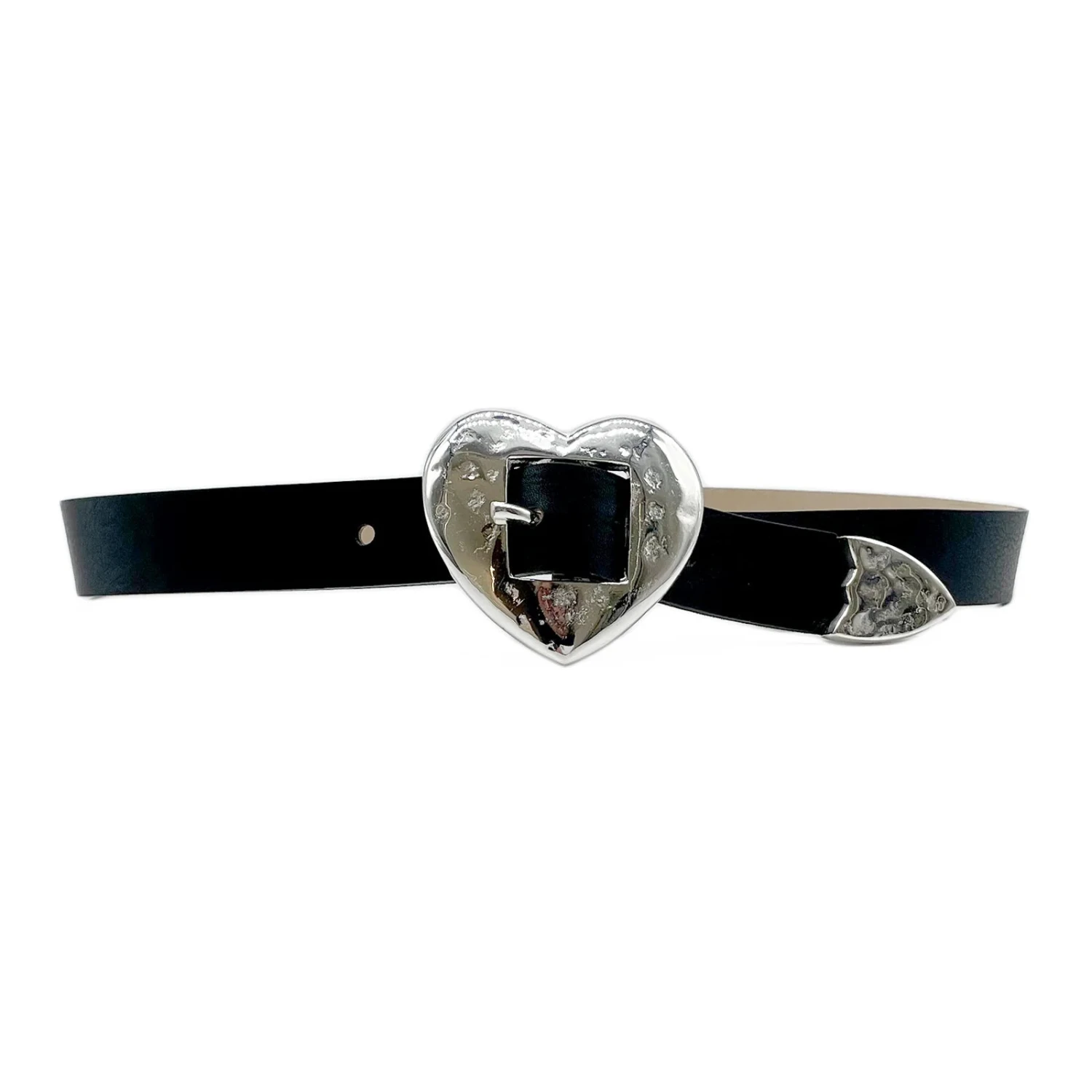 Silver Hammered Heart Belt 1 Silver Hammered Heart Belt