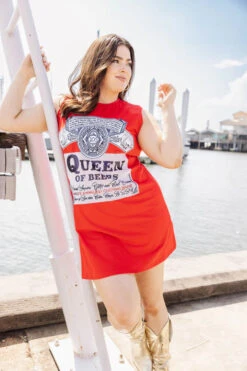 QUEEN OF SPARKLES QUEEN OF BEERS TANK TEE DRESS -Western Cowboy Clothing Store soelstudio QOSMAY2023 698 720x caf5b416 5408 4a7e b5c2 378a6a51983e