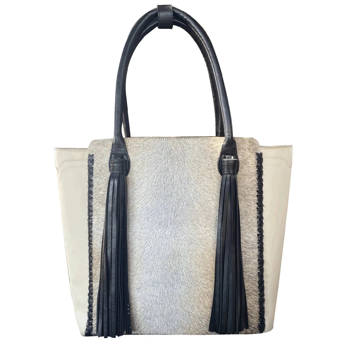 WESTERN AND CO. UPTOWN TASSEL TOTE - SAND 4 WESTERN AND CO. UPTOWN TASSEL TOTE - SAND - Image 4