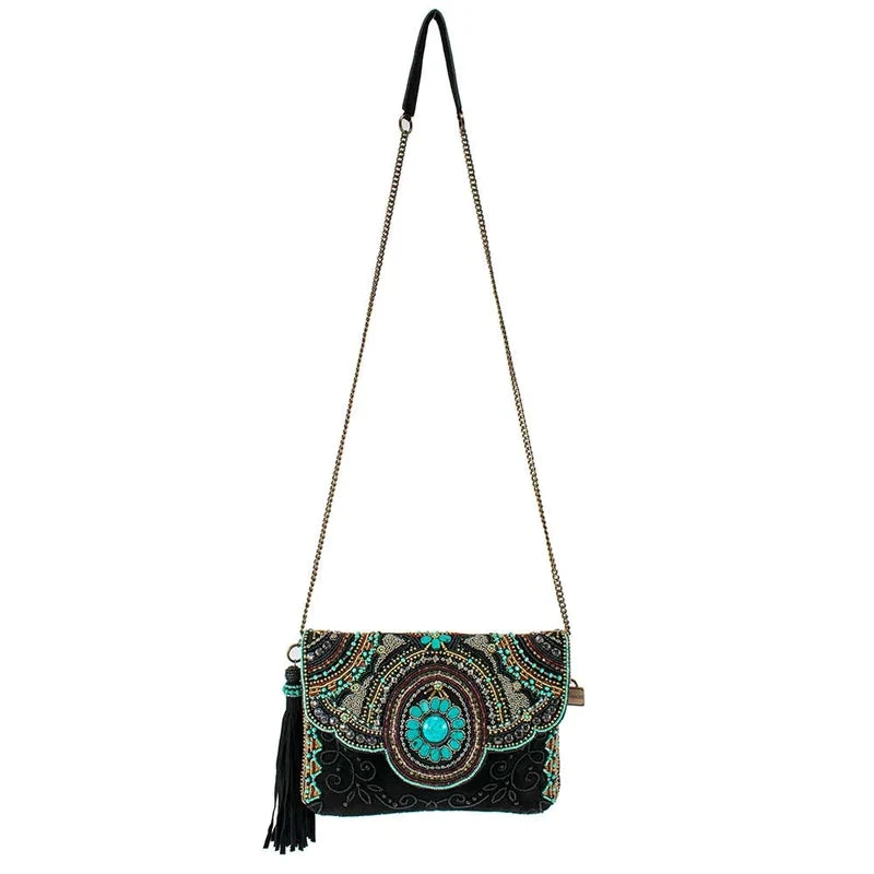MARY FRANCES TURQUOISE JOURNEY HANDBAG 6 MARY FRANCES TURQUOISE JOURNEY HANDBAG - Image 6