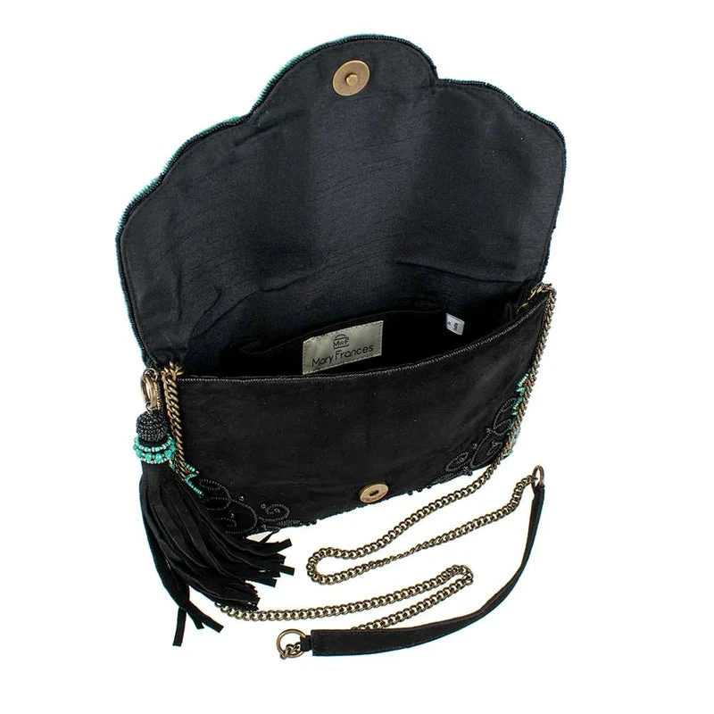 MARY FRANCES TURQUOISE JOURNEY HANDBAG 4 MARY FRANCES TURQUOISE JOURNEY HANDBAG - Image 4