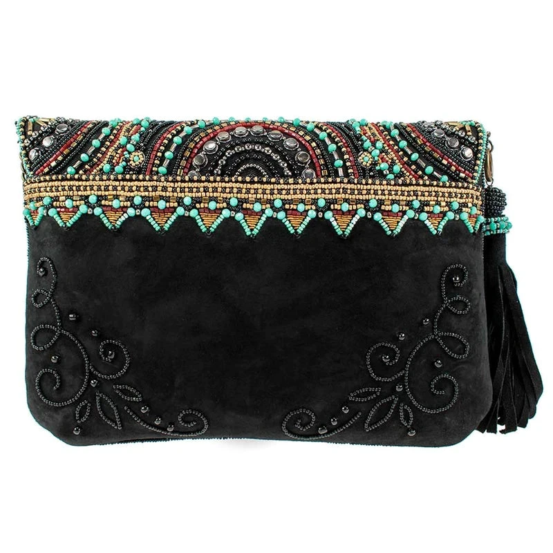 MARY FRANCES TURQUOISE JOURNEY HANDBAG 2 MARY FRANCES TURQUOISE JOURNEY HANDBAG - Image 2