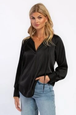 VELVET HEART RIVER BLOUSE -Western Cowboy Clothing Store velvet heart river black blouse tops 29860584030269 1800x1800 4615b283 7945 4811 8f89 a90d64e7fab9